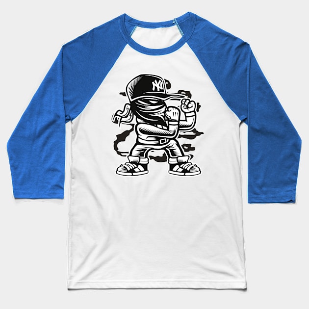 Fighter Baseball T-Shirt by PaunLiviu